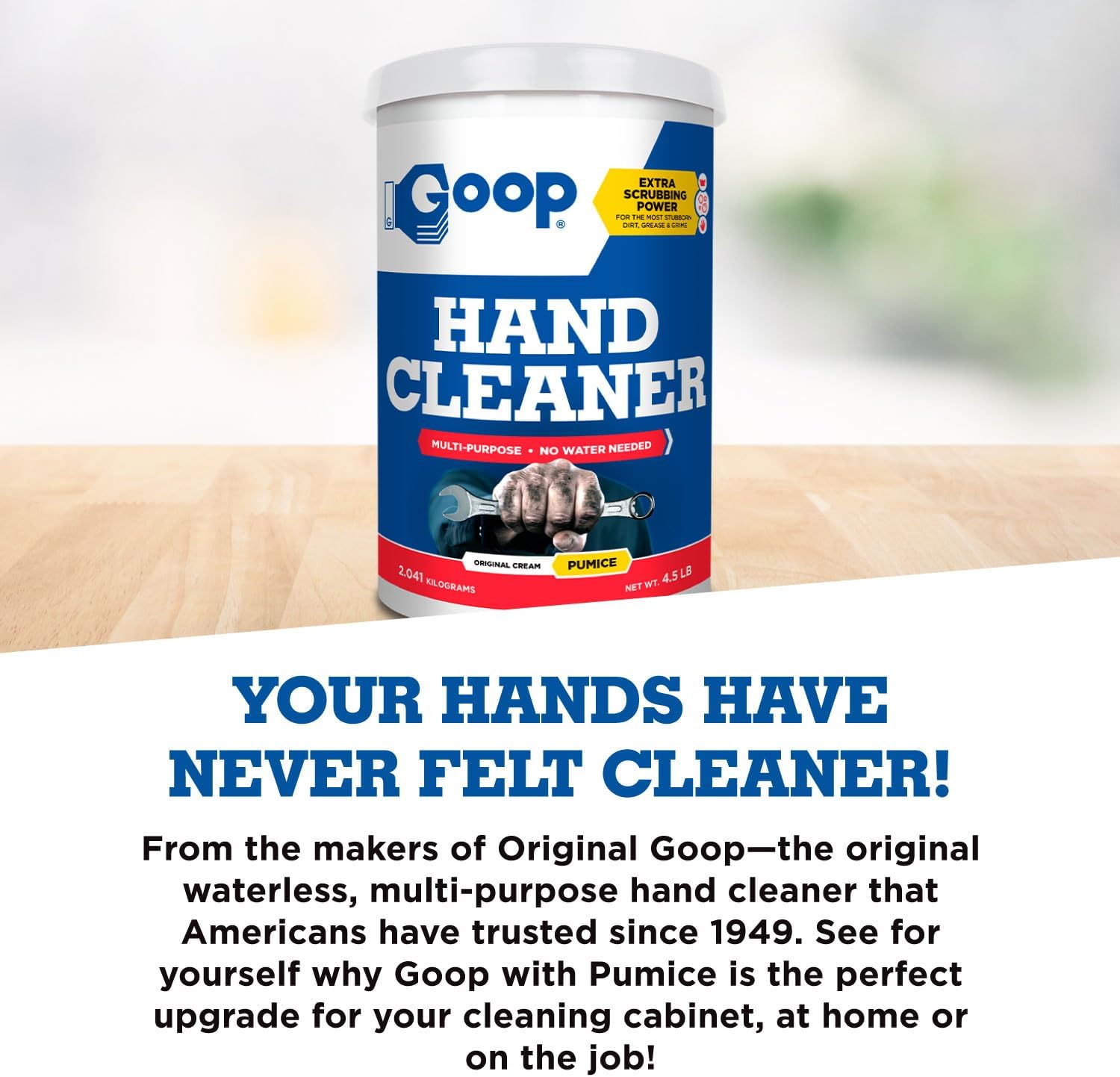GOOP Hand Cleaner with Pumice 4.5 Lb. Can