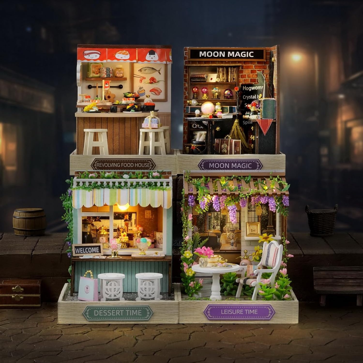 CUTEROOM DIY Doll Room Miniature Furniture Wooden House Kit-Study Room