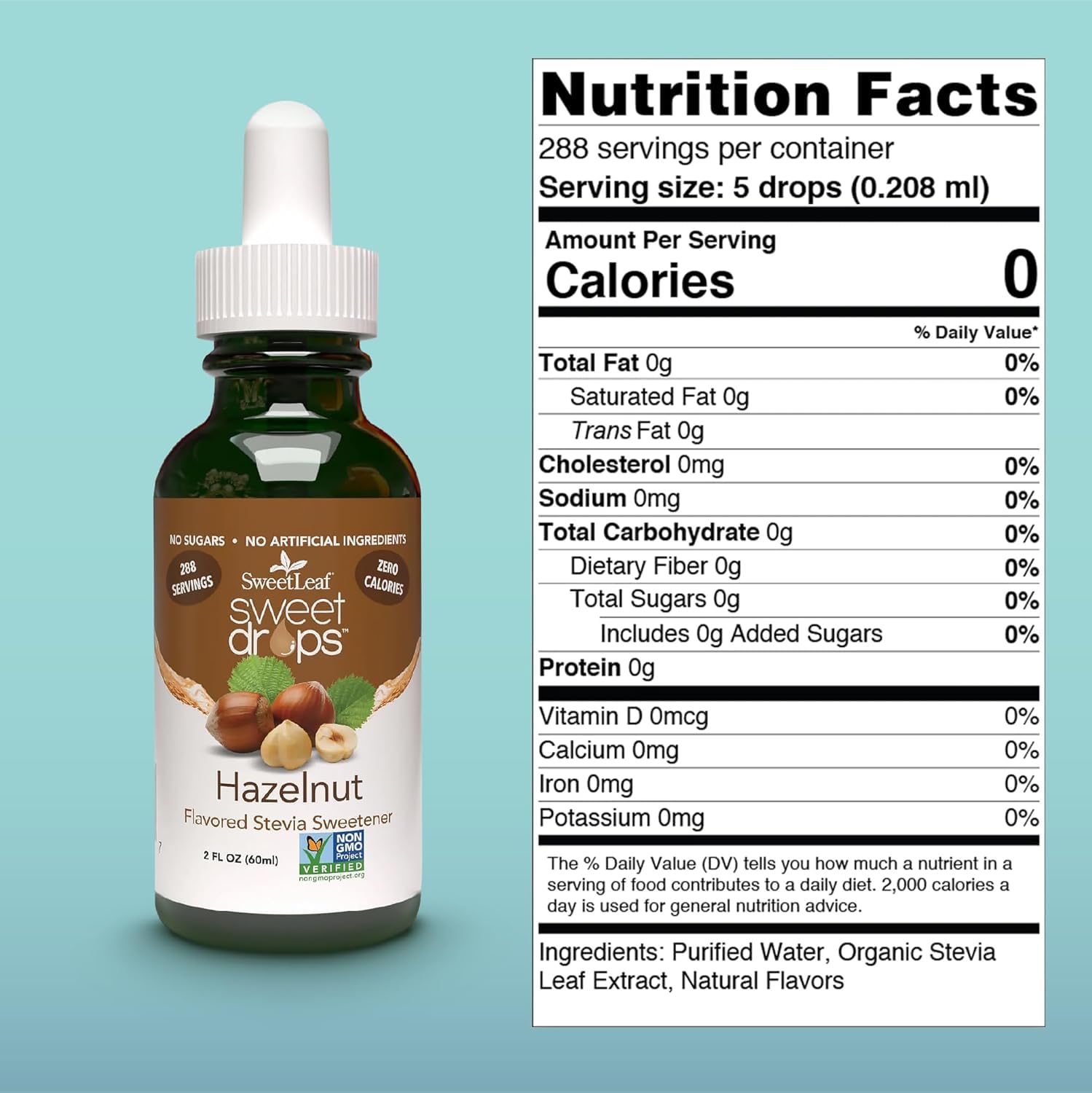 SweetLeaf Stevia Drops Liquid Sweetener, Cinnamon - 2 Fl Oz, Pack of 1 | Sweet Drops, Organic Stevia Leaf Extract, Zero Calorie, No Erythritol, Sugar Substitute, With Dropper
