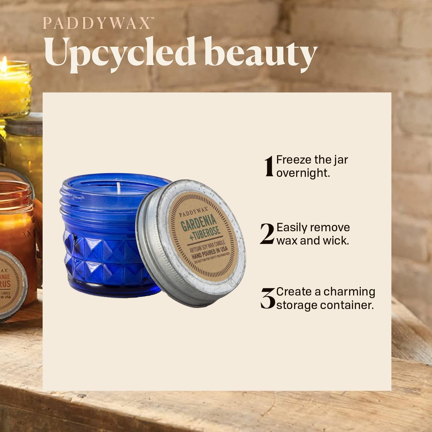 Paddywax Relish Soy Wax Artisan Candle, Balsam + Fir, 9.5 oz | Scented Candle in Glass Jar with Lid