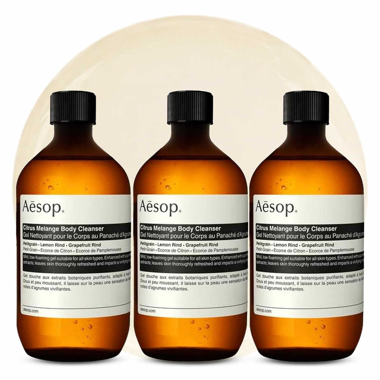 Aesop Geranium Leaf Body Cleanser | Gentle Shower Gel with Geranium, Mandarin and Bergamot Essential Oil Blend to Refresh & Balance Skin | 500 mL / 16.9 oz
