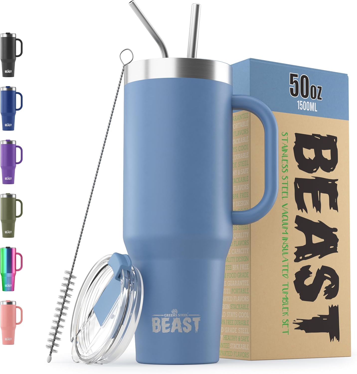 Beast 30 oz Tumbler Stainless Steel Vacuum Insulated Coffee Ice Cup Double Wall Travel Flask (Cupcake Pink)