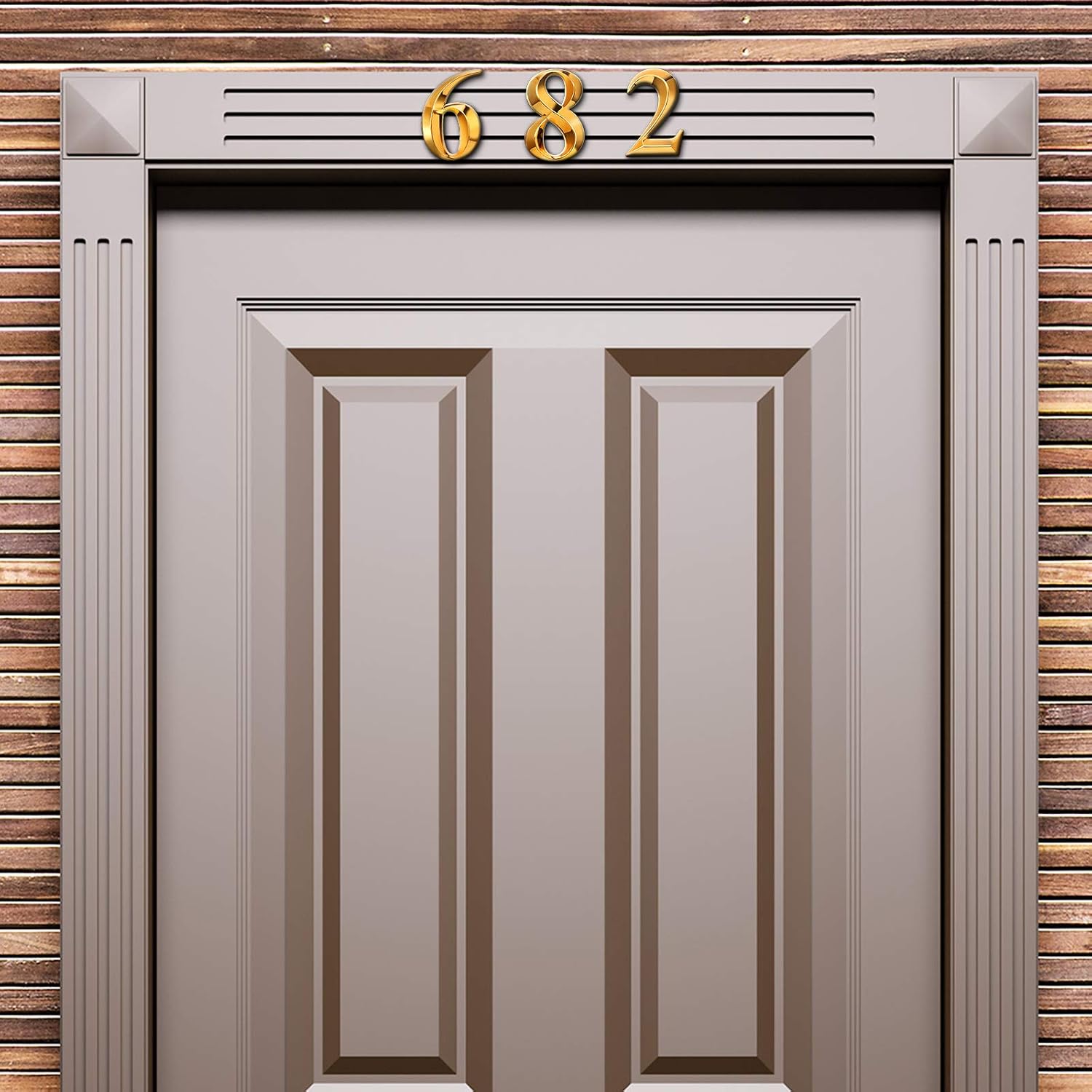 Jetec 10 Pieces 3D Mailbox Numbers 0-9 Self Adhesive 2 Inch Address Numbers Stickers Door House Style Street Mailbox Sign for Apartment Home and