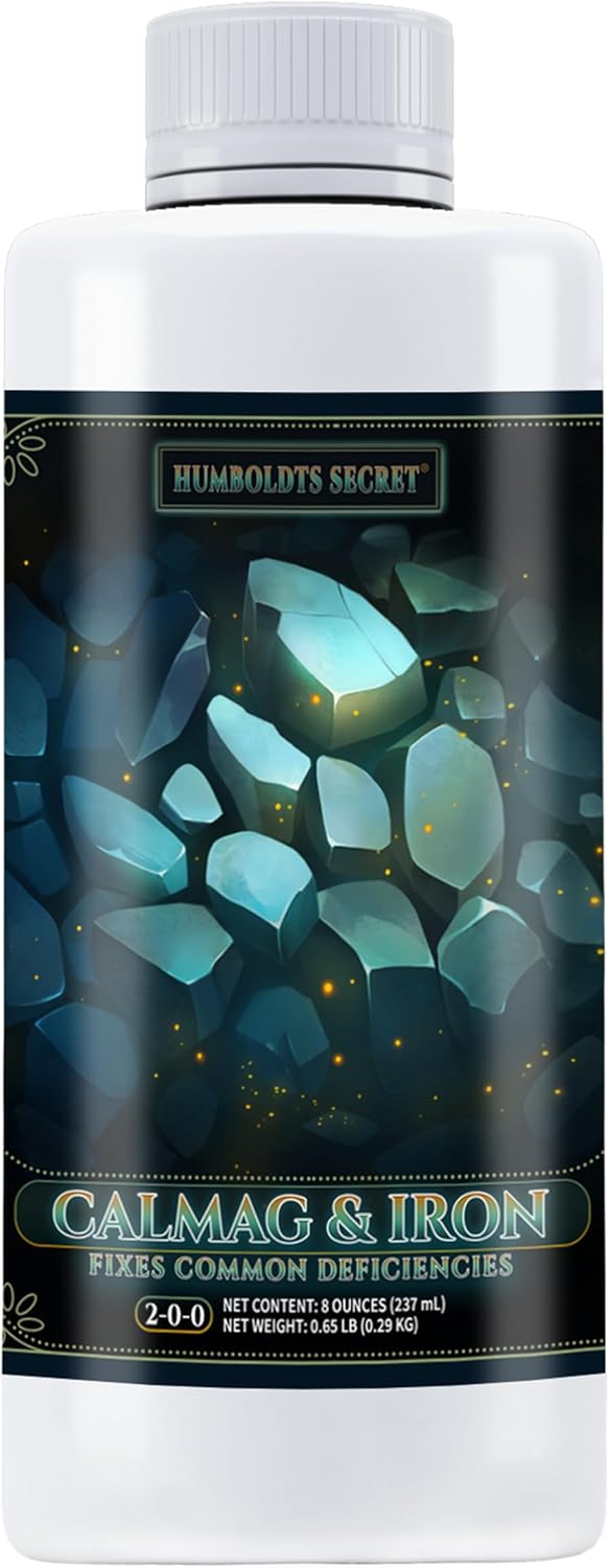 Humboldts Secret CalMag & Iron | Calcium, Magnesium & Chelated Iron Nutrient Fertilizer | Hydroponic Supplies for Vegetative & Flowering Growth in Soil, Coco, Hydroponics or RO Water | 1 Gallon