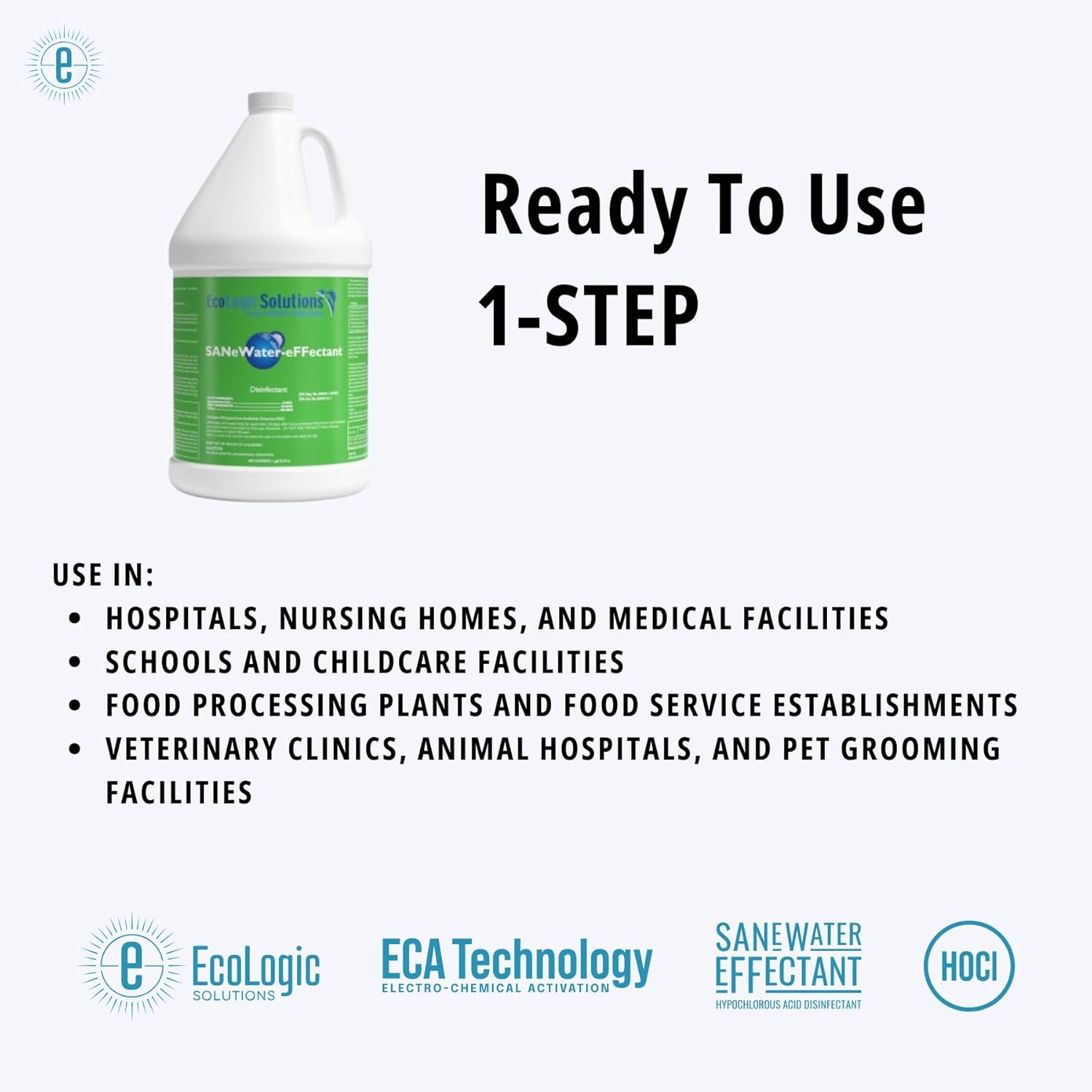 SANeWater-eFFectant: Non-Toxic Hypochlorous acid (HOCl)
