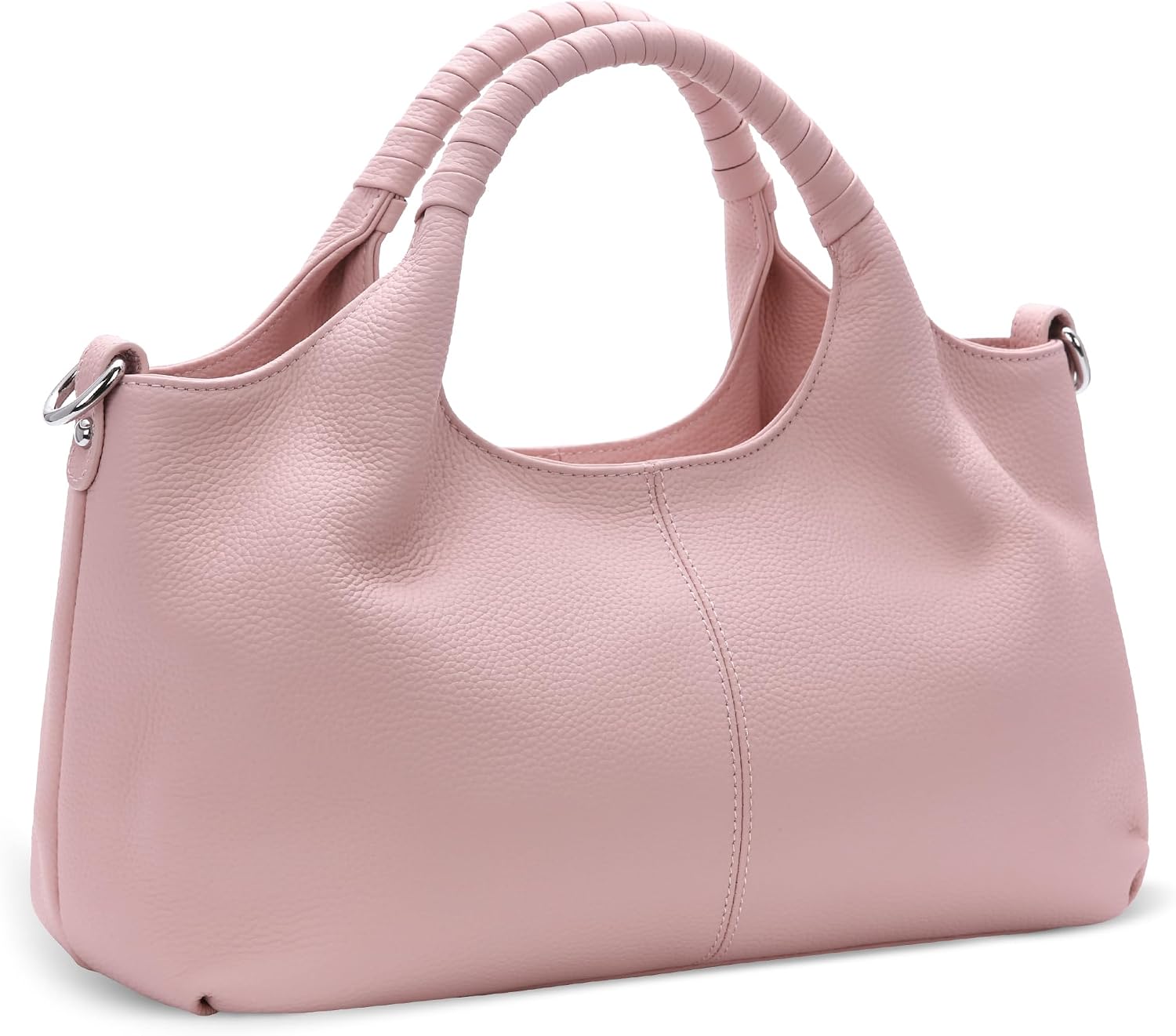 Iswee Leather Satchel Women Purse and Handbag Crossbody Shoulder Bag Hobo | Genuine Cowhide Leather Tote Top Handle Bag Soft & Durable Medium Size Bags with Detachable Multiple Pocketbooks Trendy