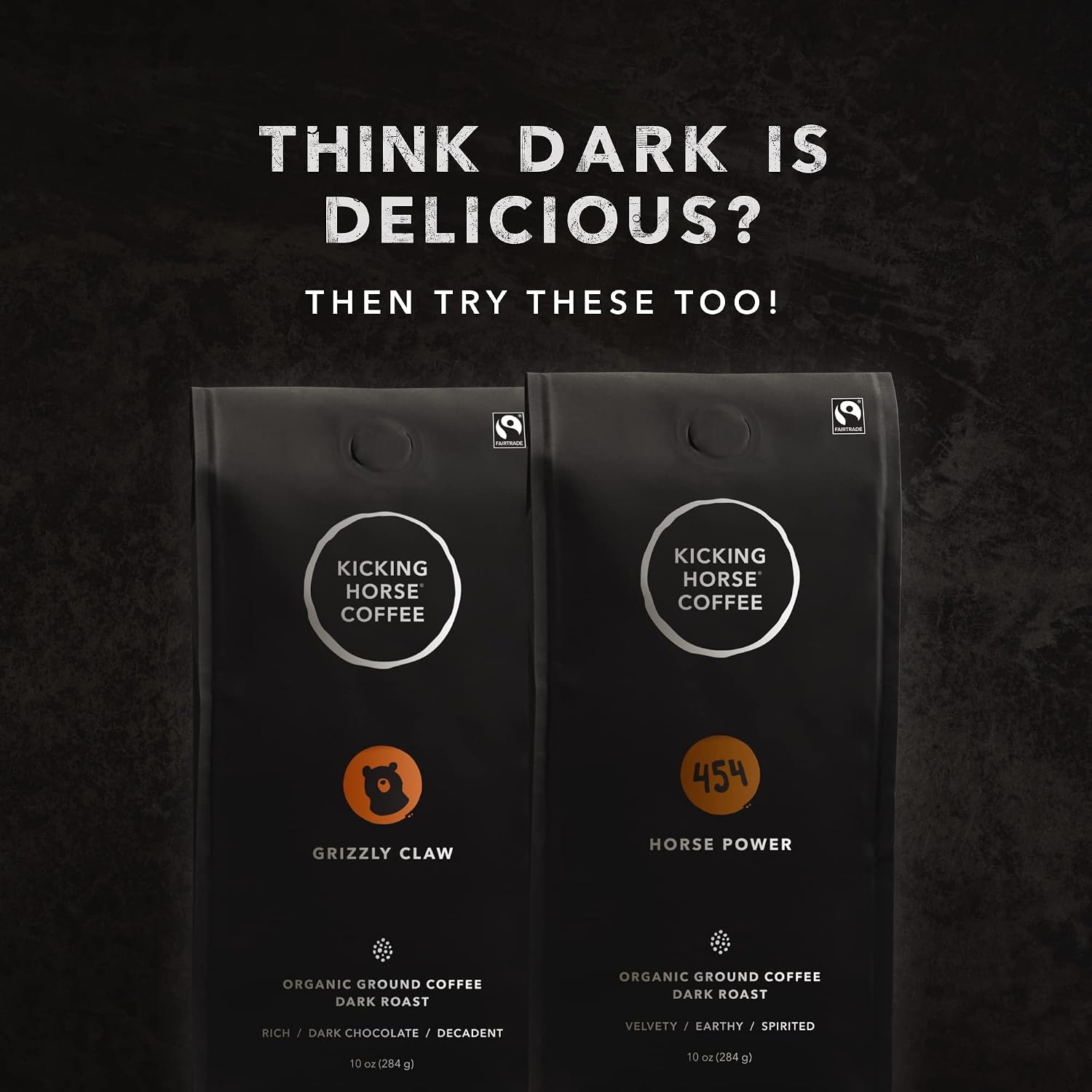 Kicking Horse Coffe, Three Sisters, e, Medium Roast, Ground, 10 oz - Certified Organic, Fairtrade, Kosher Coffee