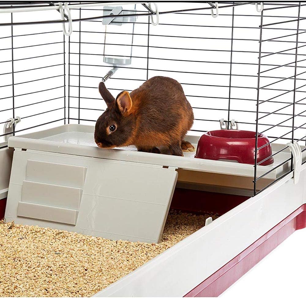 Ferplast Krolik XXL Rabbit Cage w/Wire Extension | Rabbit Cage Includes All Accessories & Measures 63.8L x 23.62W x 19.68H Inches | 1-Year Warranty