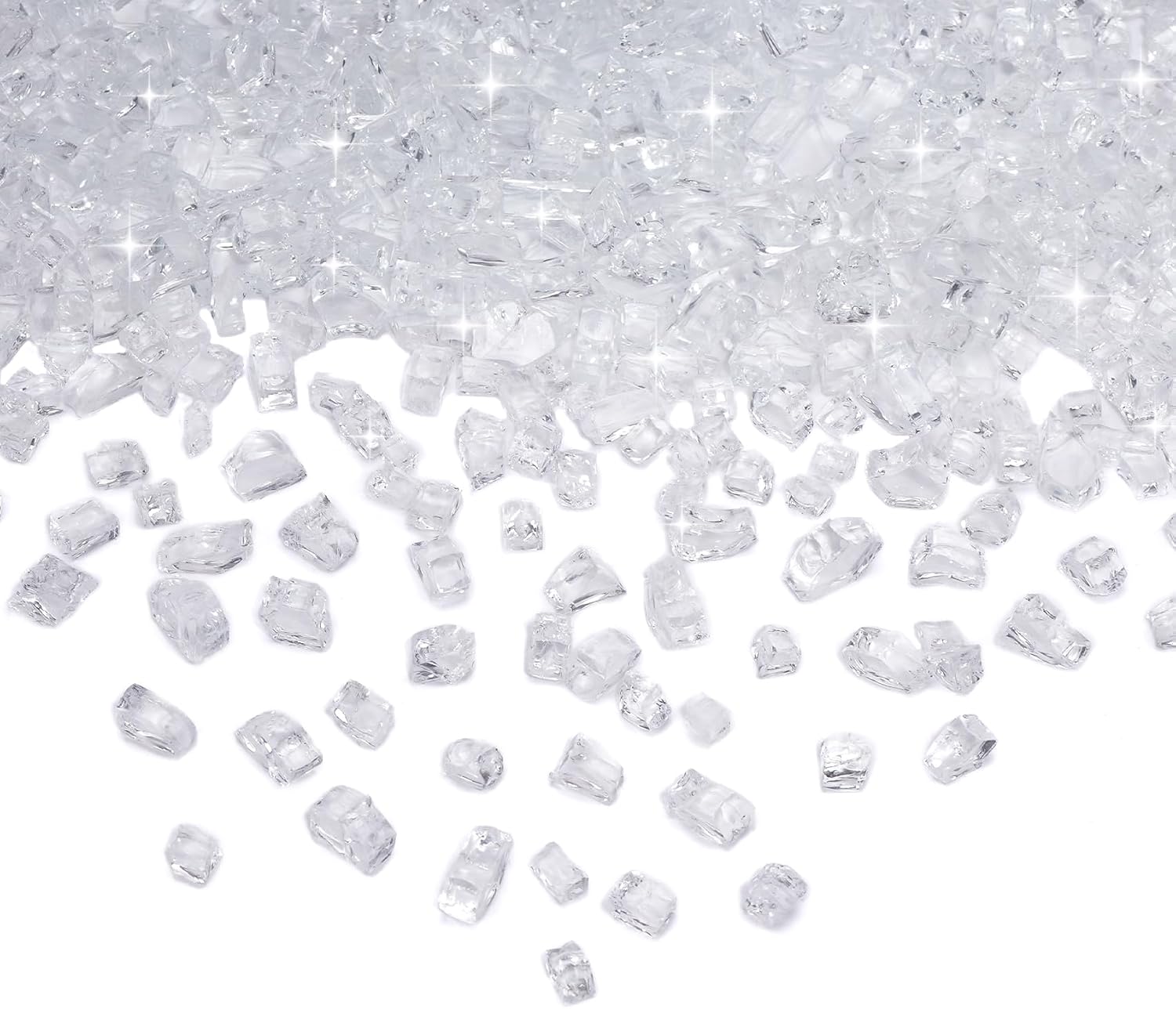 Skyflame 1/4" Pacific Blue Regular Fire Glass for Fire Pit Fireplace