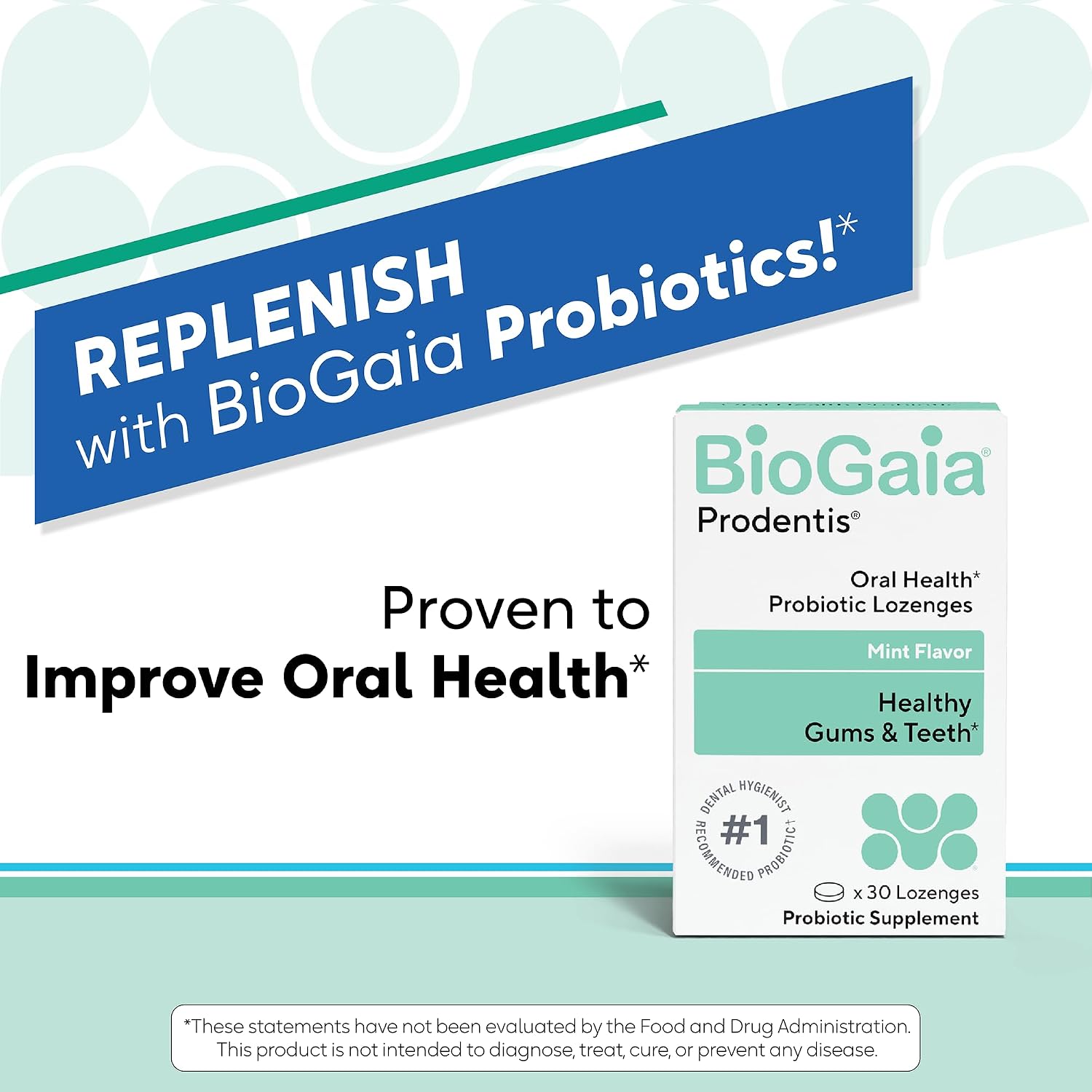 BioGaia Prodentis Oral Probiotics for Teeth & Gums and Bad Breath | Dental Hygienist-Recommended | Promotes Healthy Gums & Improves Oral Health