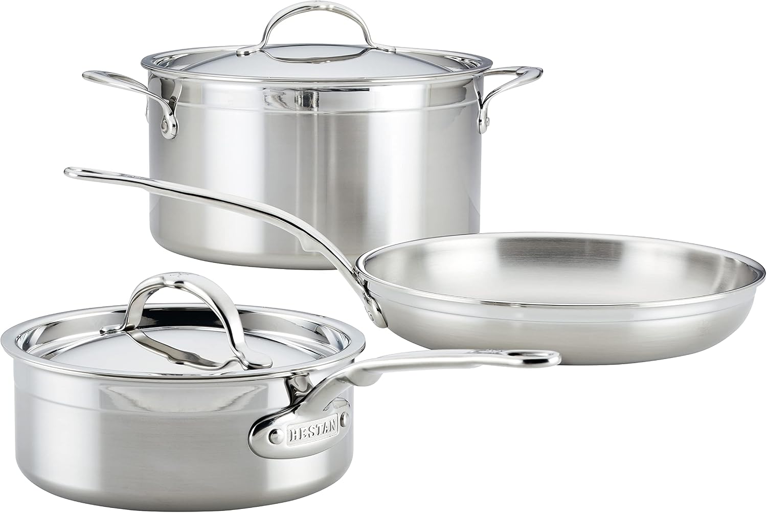 Hestan - ProBond Collection - Professional Clad Stainless Steel 10-Piece Ultimate Cookware Set, Induction Cooktop Compatible