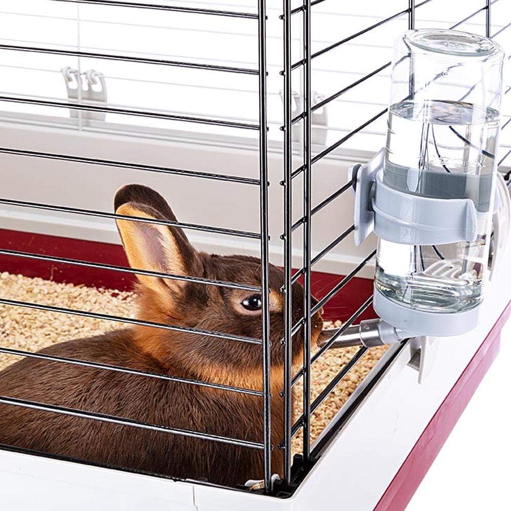 Ferplast Krolik Green Rabbit Cage Deluxe | Rabbit Cage Includes All Accessories & Measures 39.4L x 23.6W x 19.7H & Includes All Accessories | 1-Year Manufacturer's Warranty