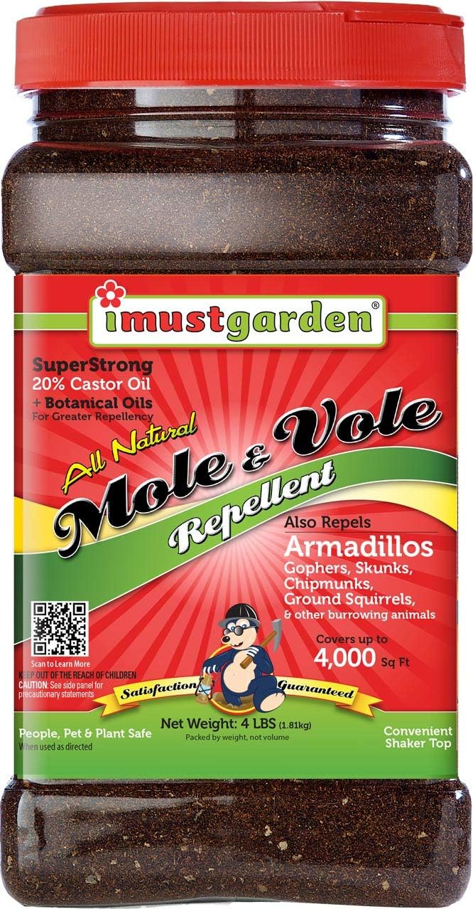 I Must Garden Mole & Vole Repellent: Professional Strength - Natural - 10lb