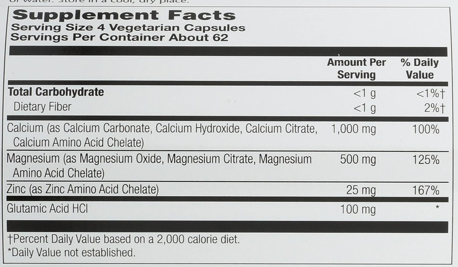 Solaray Calcium, Magnesium, Zinc Capsules, 250 Count