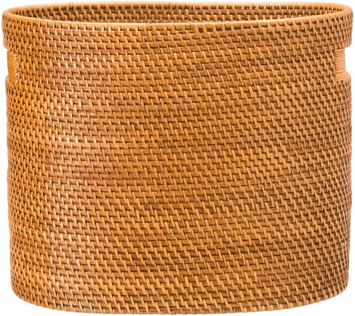 KOUBOO Laguna Rattan Magazine Rack – Stylish Woven Basket for Organizer Books