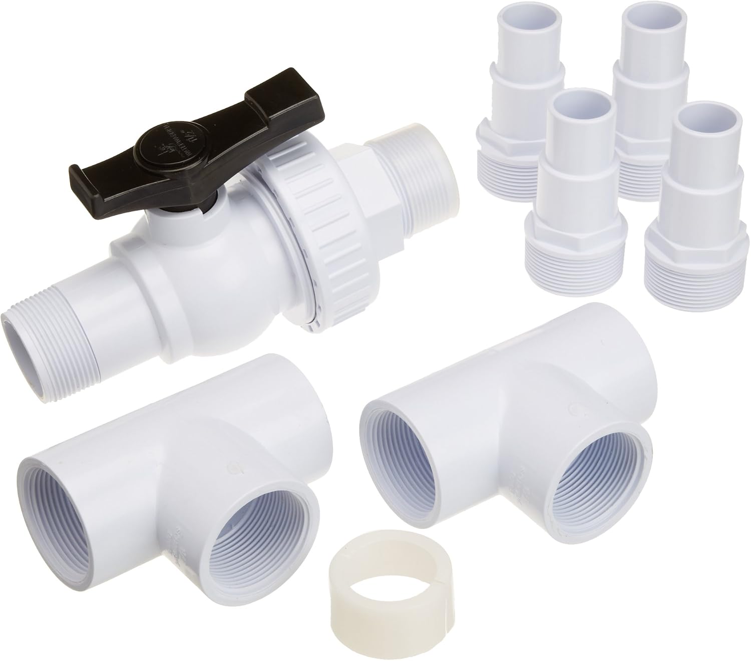 Smartpool SK35 Manual Diverter Valve Replacement Kit for SunHeater Aboveground Pools white