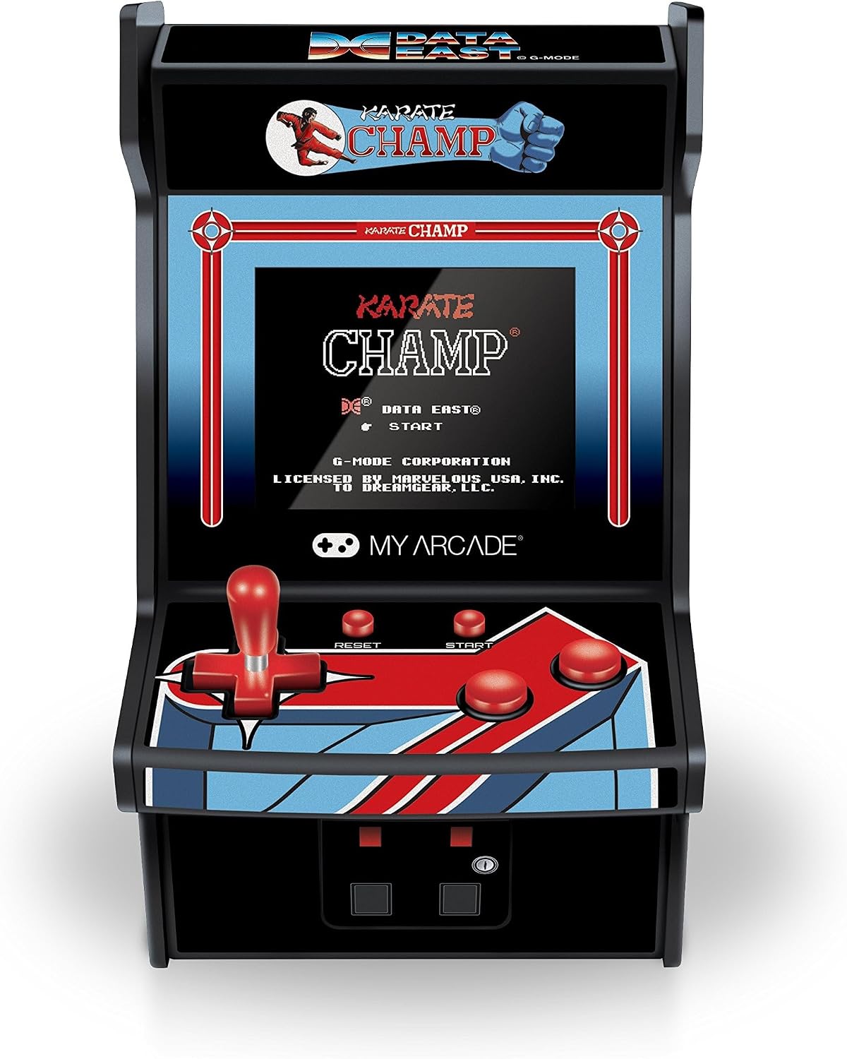 My Arcade Micro Player Mini Arcade Machine: Galaga Video Game, Fully Playable, 6.75 Inch Collectible, Color Display, Speaker, Volume Buttons, Headphone Jack - Electronic Games