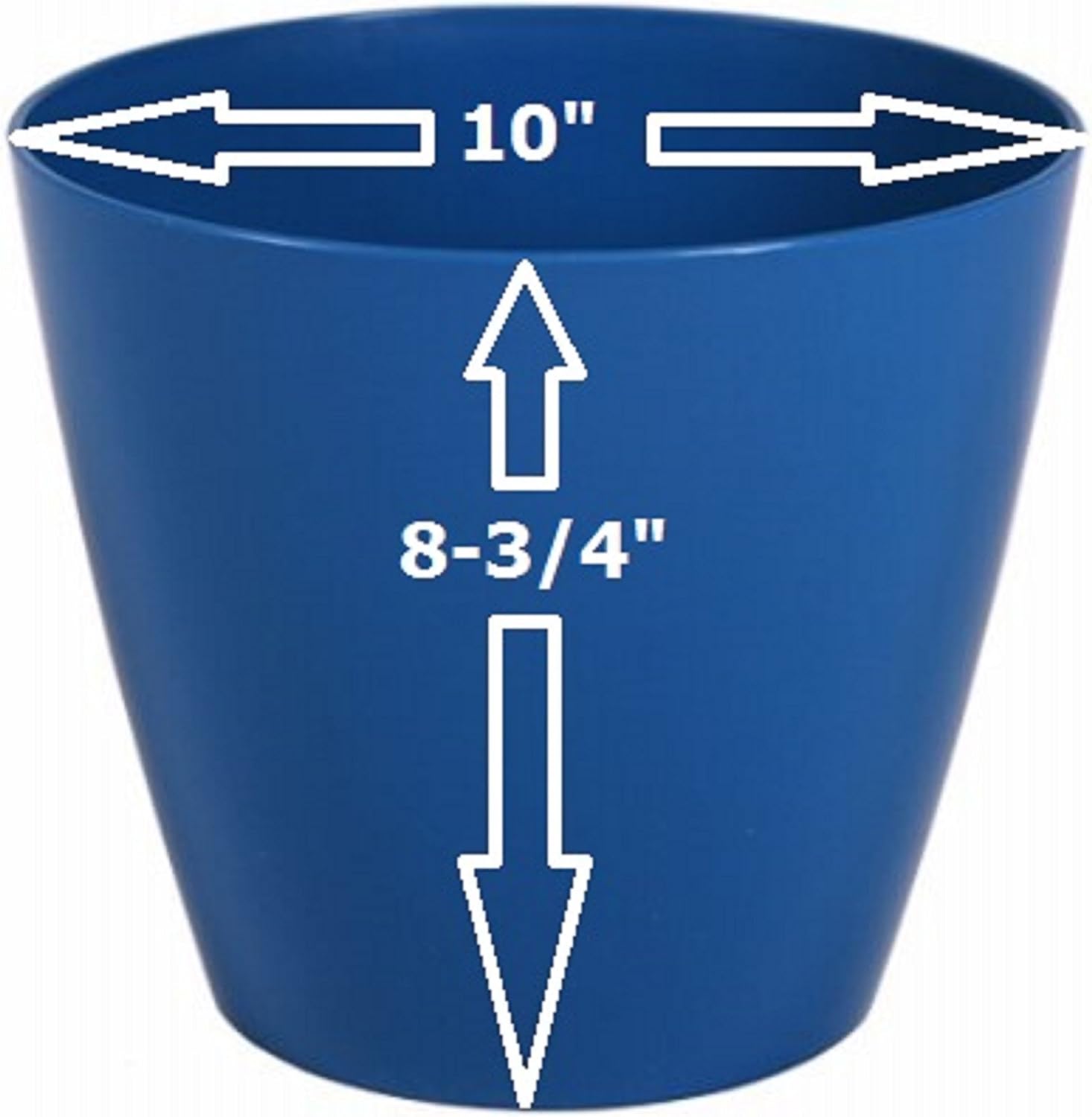 Home & Garden PIM01280 Charlevoix Durares Planter, 10" - Tango