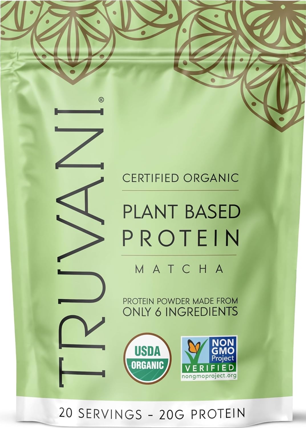 Truvani Organic Plant Based Protein Powder | Chocolate Peanut Butter