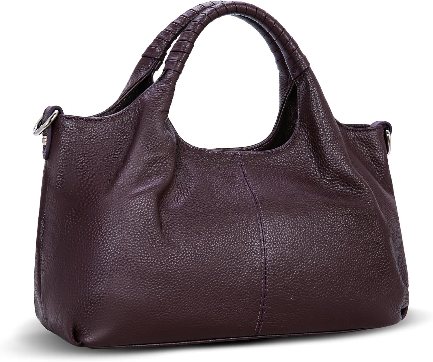 Iswee Leather Satchel Women Purse and Handbag Crossbody Shoulder Bag Hobo | Genuine Cowhide Leather Tote Top Handle Bag Soft & Durable Medium Size Bags with Detachable Multiple Pocketbooks Trendy