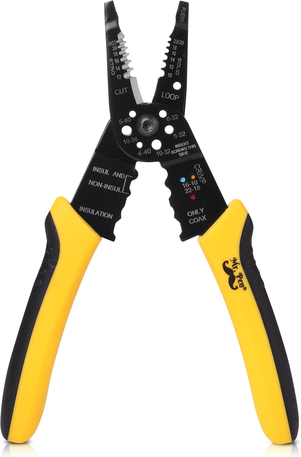 Mr. Pen- Wire Stripper, 8 inch, Wire Cutter, Wire Stripper Crimper