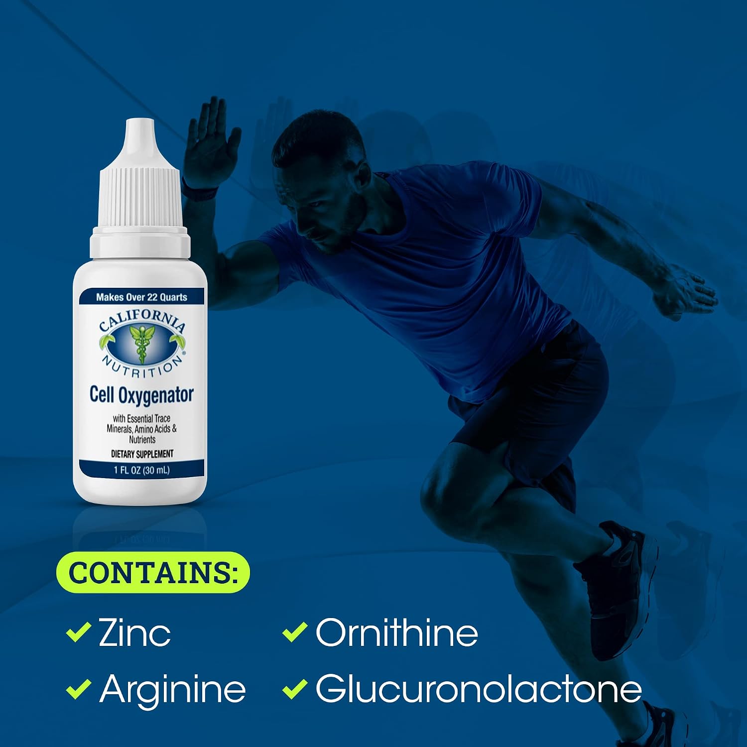 Cell Oxygenator Oxygen Boost, 1fl oz (30ml), Cell Food Oxygen Drops with Zinc, Support Immune System, Liquid Oxygen Dietary Supplement