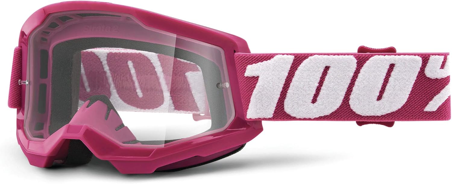 100% STRATA 2 Goggles - Sports Goggles for Motocross & Mountain Biking - Eyewear for Bike Riders - Motocross Eyewear for Men