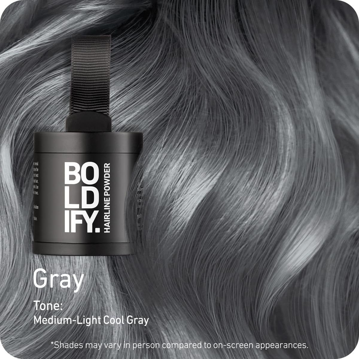 Boldify Hairline Powder, Root Touch Up Hair Color Dark Brown 4g