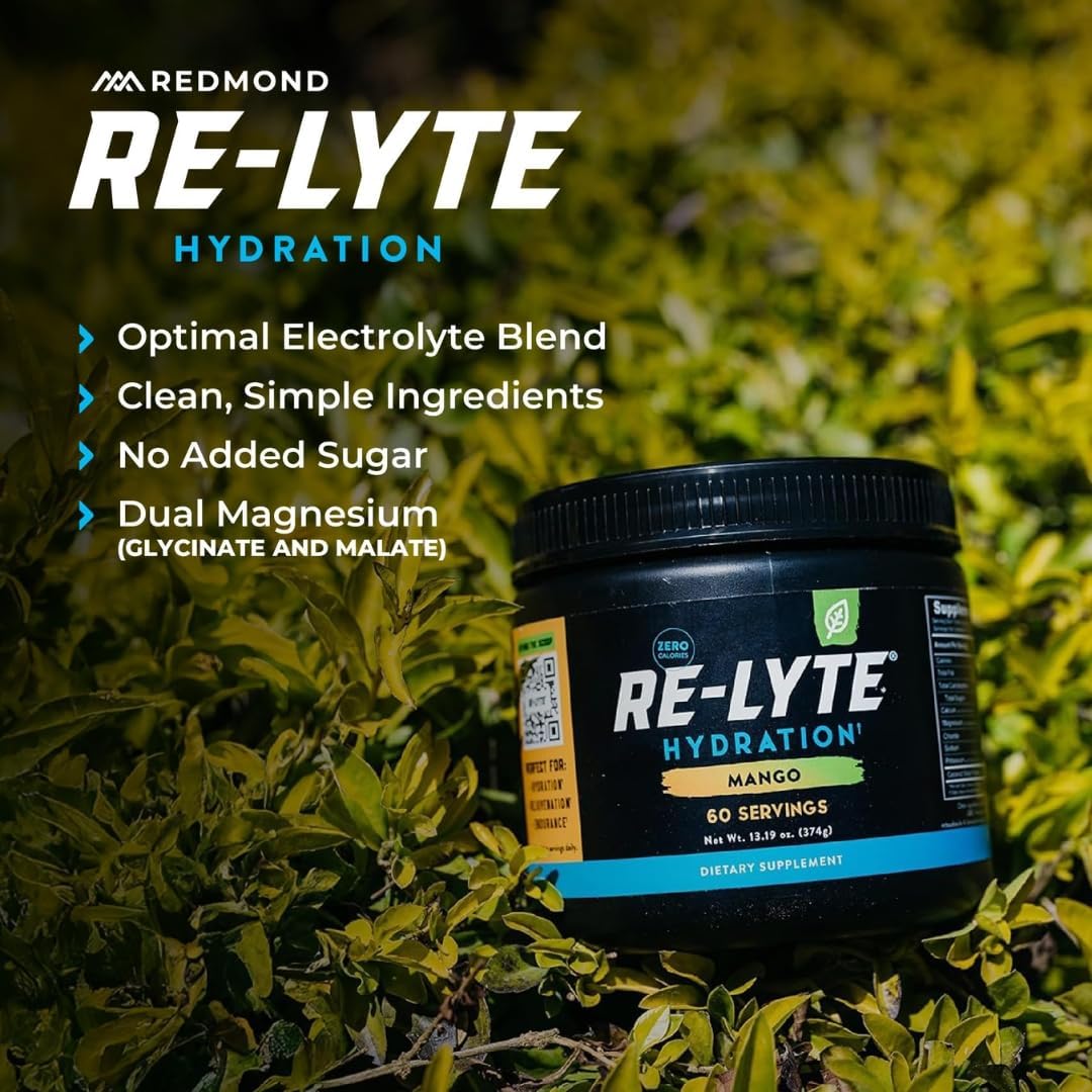REDMOND Re-Lyte Sugar Free Electrolyte Powder Drink Mix (Mixed Berry)
