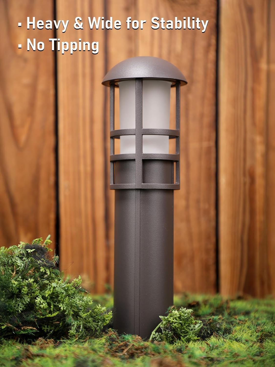 LEONLITE 8-Pack Low Voltage Landscape Pathway Lights, 3W, CRI90, 3000K