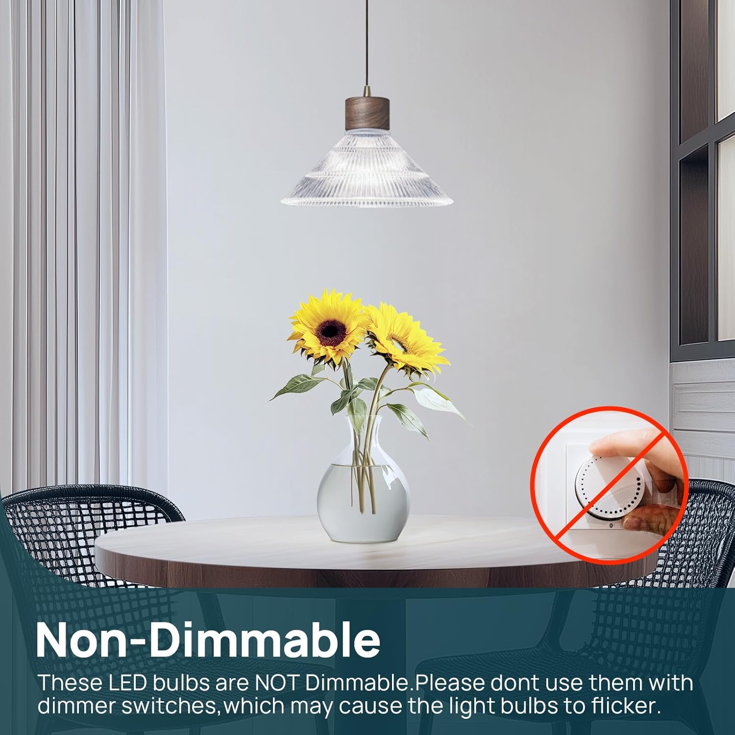Linkind A19 LED Light Bulbs, 100 Watt Equivalent, 2700K Soft White 6 Packs