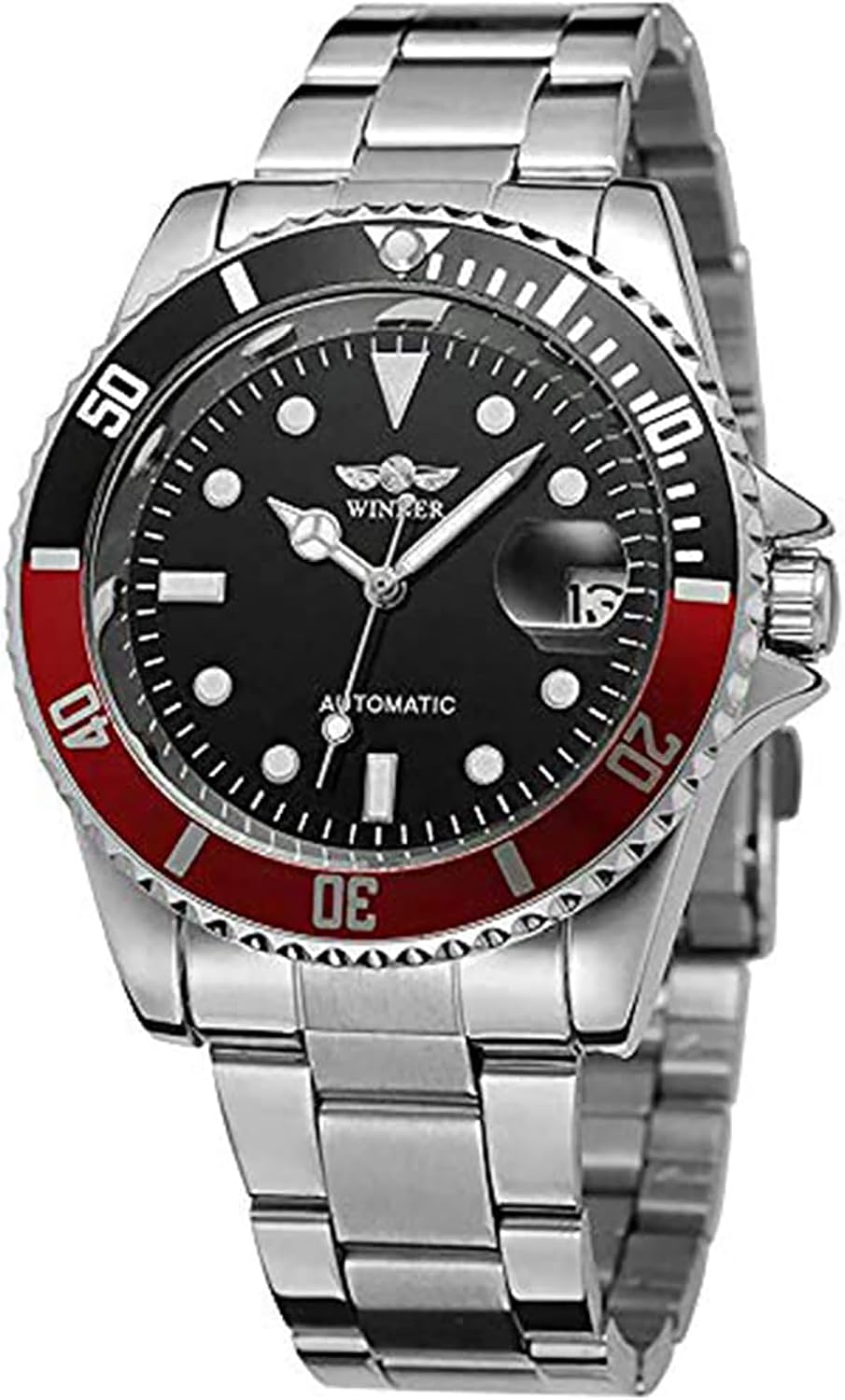 MASTOP Men Automatic Mechanical Watches Full Steel Waterproof Mens Watches | Calendar,Fashion Wristwatch for Men