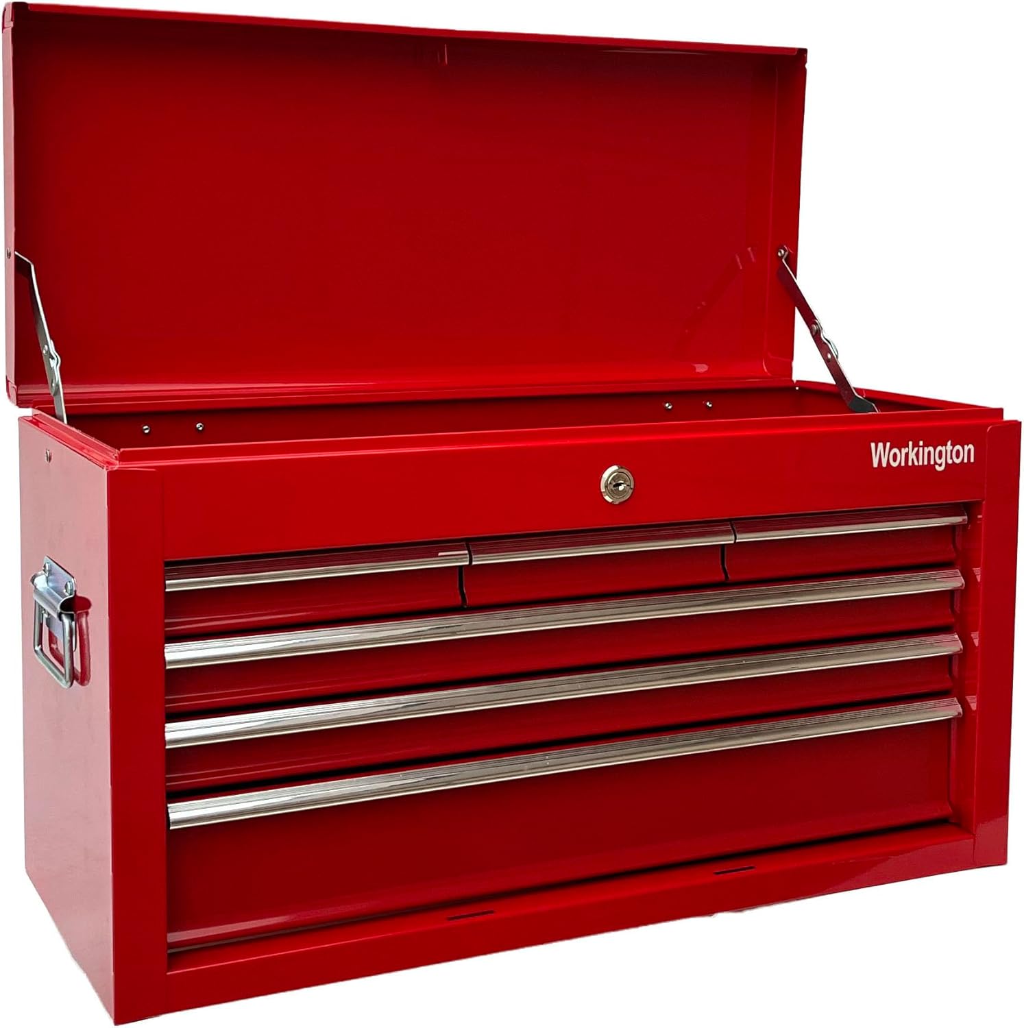 Workington Portable Metal Tool Chest with 6 Drawers, 24" 6-Drawer Tool Chest Cabinet with Ball Bearing Drawer Slides