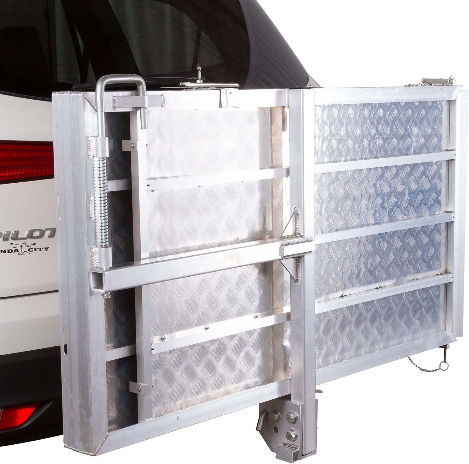 Hitch Wheelchair Carrier, 500 lb Cap, Tilt-A-Rack by Silver Spring