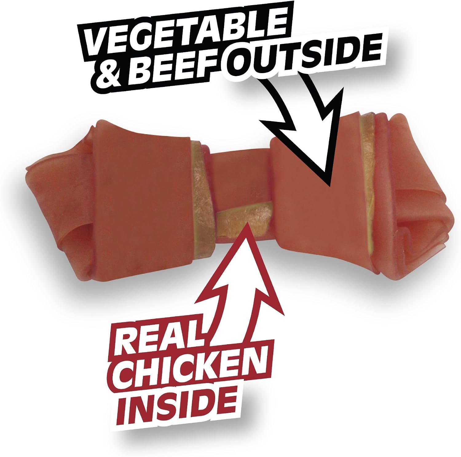 SmartBones Large Chews, Treat Your Dog to a Rawhide-Free Chew Made with Real Meat and Vegetables | With With Real Chicken, Easy To Digest Chew, Vitamin & Mineral Enriched, Helps Maintain Healthy Teeth, For Large Dogs