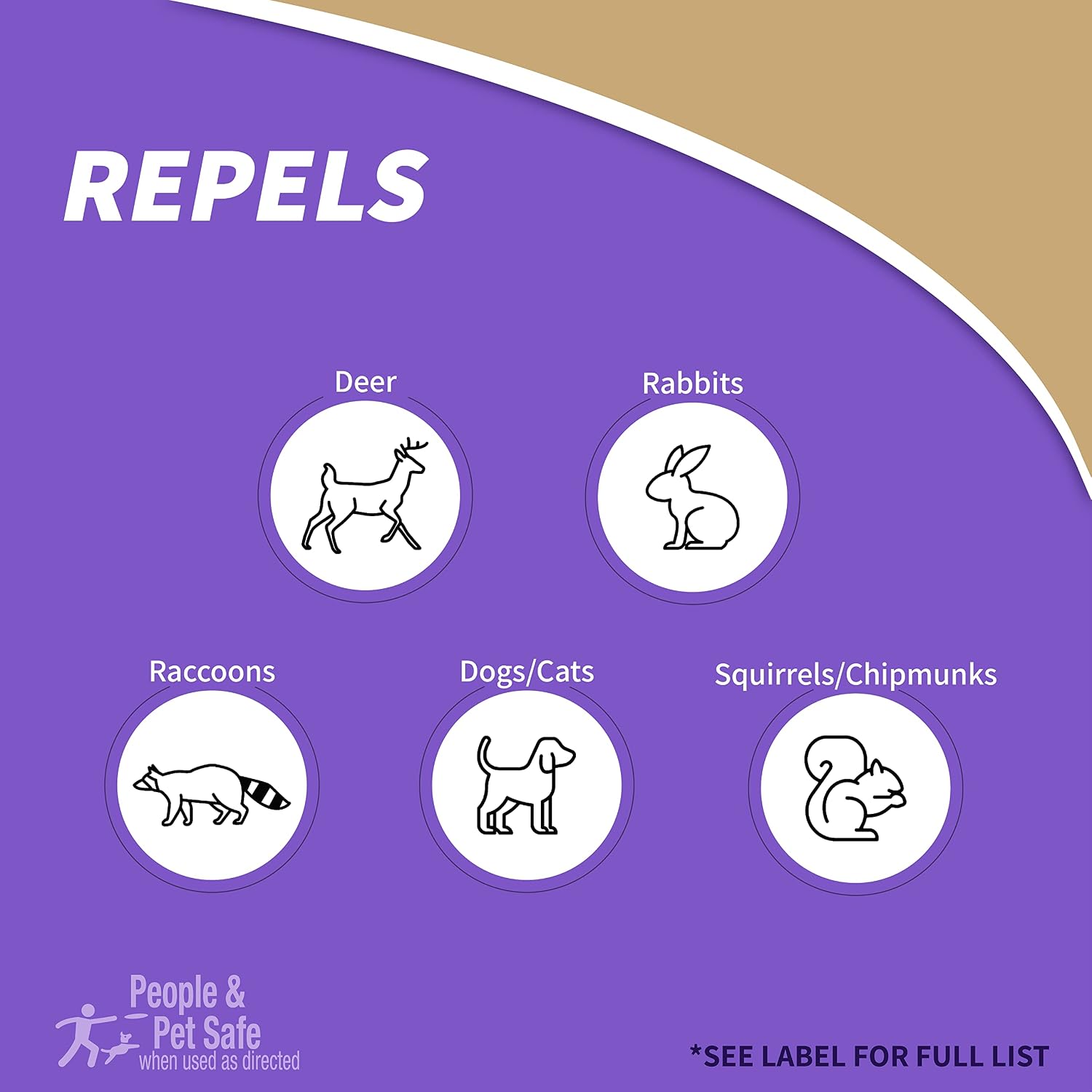 Bonide Repels-All Animal Repellent, 32 oz Ready-to-Spray | Outdoor Pest Garden, Deer & Rabbit Control, People & Pet Safe