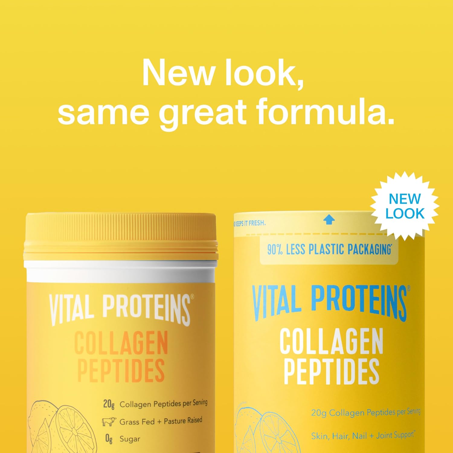 Vital Proteins Collagen Peptides Powder, Unflavored Stick Packs, 20 Count | 10g Hydrolyzed Collagen Peptide Per Packet, Supports Hair Skin & Nails, Travel-Friendly Stick Packs, 20 Servings