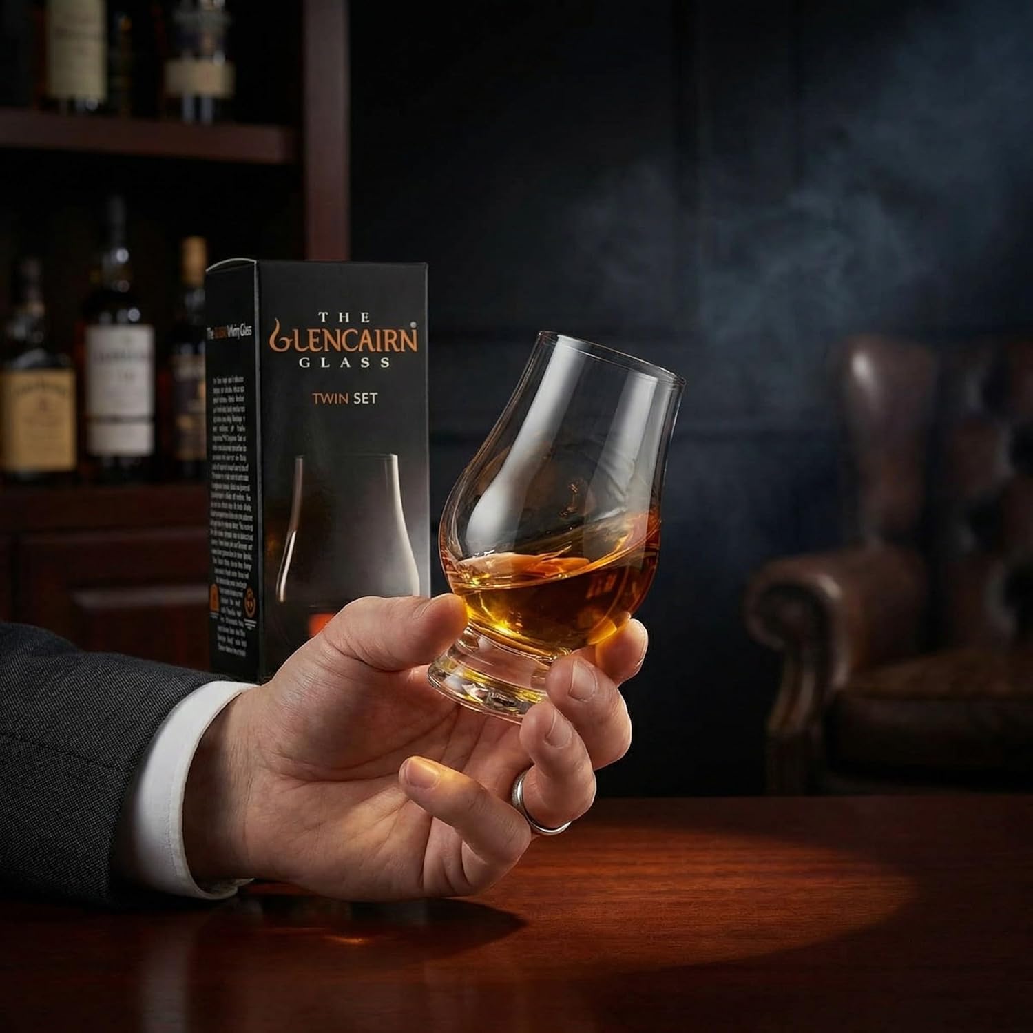 GLENCAIRN Whiskey Glass, Gift Set of 2 in Twin Carton | Glencairn Official Whisky Glass | Twin Pack