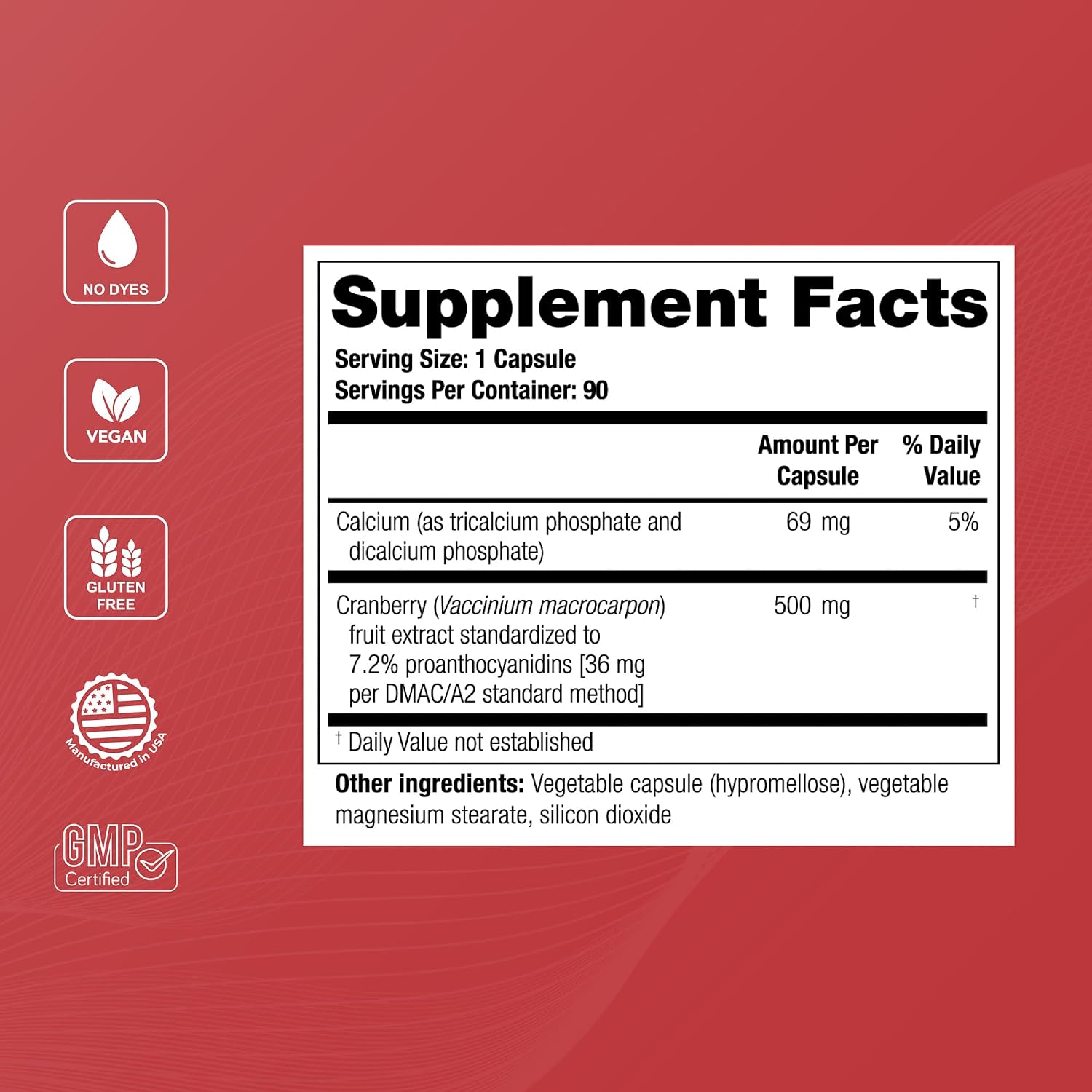 Theralogix TheraCran One Cranberry Capsules - 90-Day Supply - Supplement for Men & Women - to Support Urinary Tract Health* - 36mg Soluble PACs per