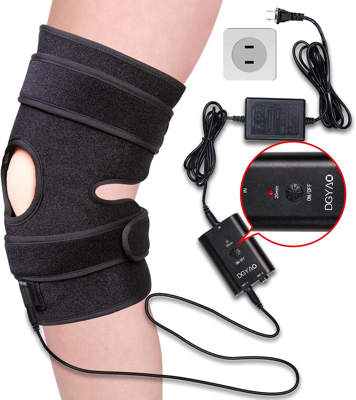 DGXINJUN Red Light Therapy Device for Body Calf Arm Pain Relief Near Infrared Light Therapy 850nm LED Muscle Wrap for Leg Home Use Nerve Damage Deep