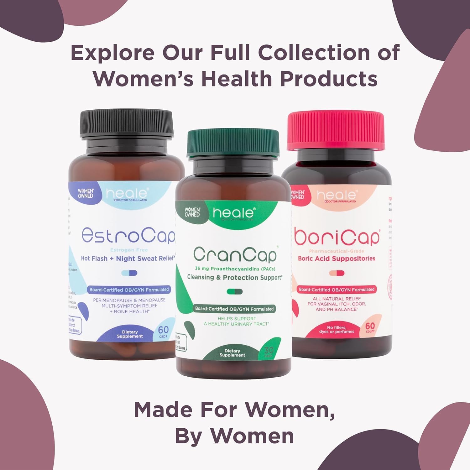 FloraCap Vaginal Probiotics for Women Health, 30 Oral Capsules | Reduce Odor, Itching, & Discomfort, pH-Balanced Formula, Urinary Tract & Healthy Vaginal Flora, Made in USA
