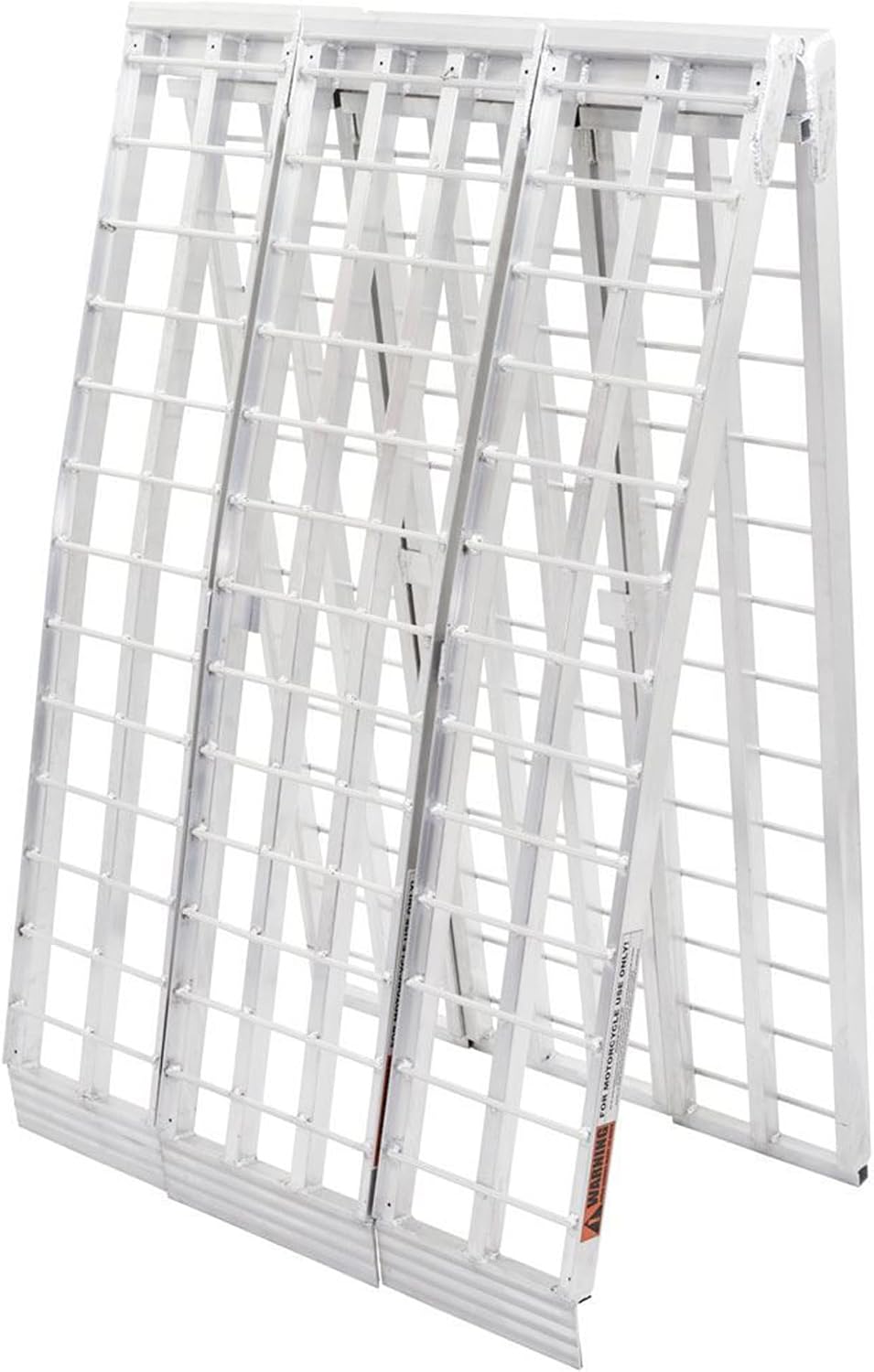 Black Widow Aluminum Folding Motorcycle Ramp for Pickup Trucks, Arched Design, 10’, Silver – Heavy-Duty Portable Automotive Loading Ramps for Truck and Trailer | Heavy-Duty Portable Automotive Ramp for Loading Motorcycles and Dirt Bikes into Truck Beds a…