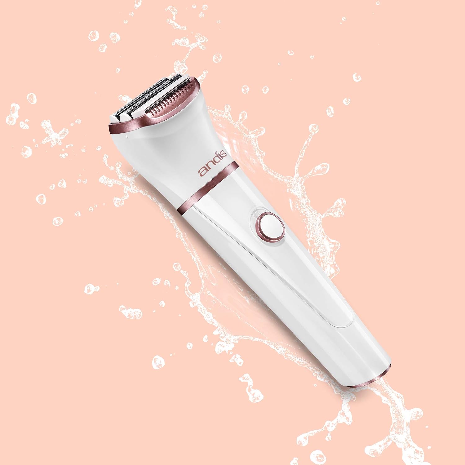 Andis 31015 Close Curves Electric Shaver for Women - Perfect for Legs, Bikini Area & Underarms Hair Removal - Rechargeable Cordless Wet & Dry Shaver