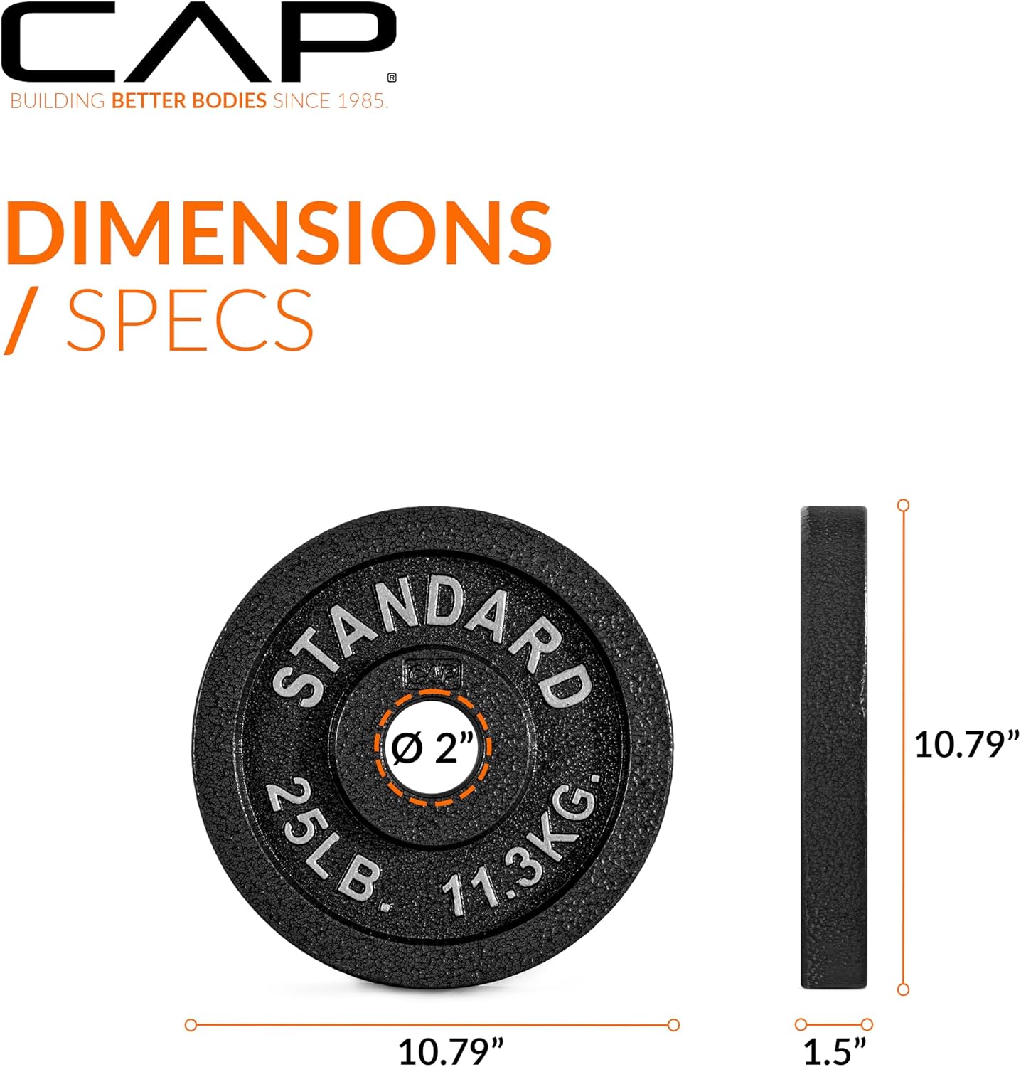 CAP Barbell 2-Inch Olympic Weight Plate | Multiple Options