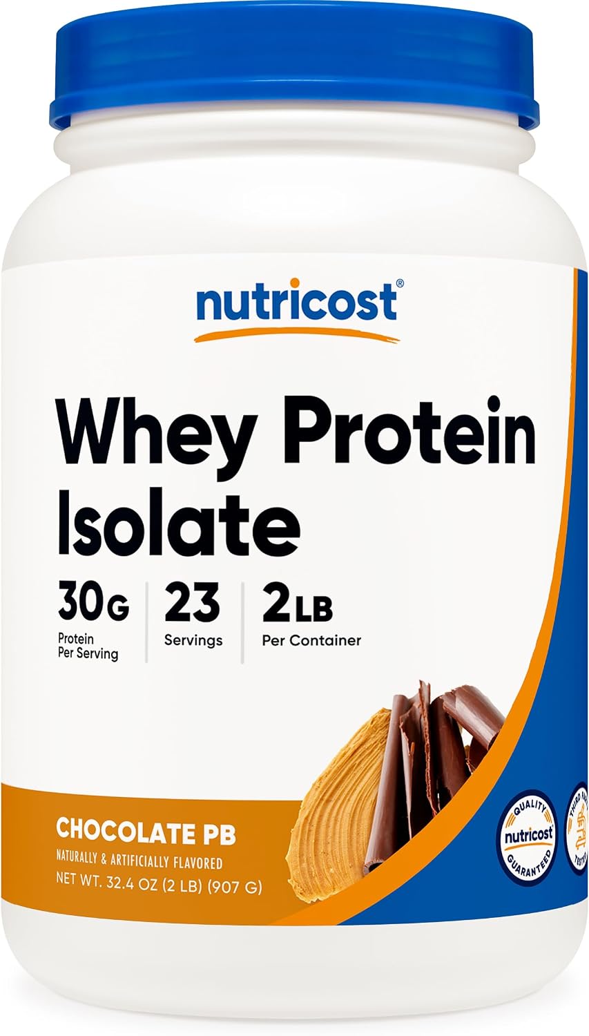 Nutricost Whey Protein Isolate Powder (Vanilla) 2LBS