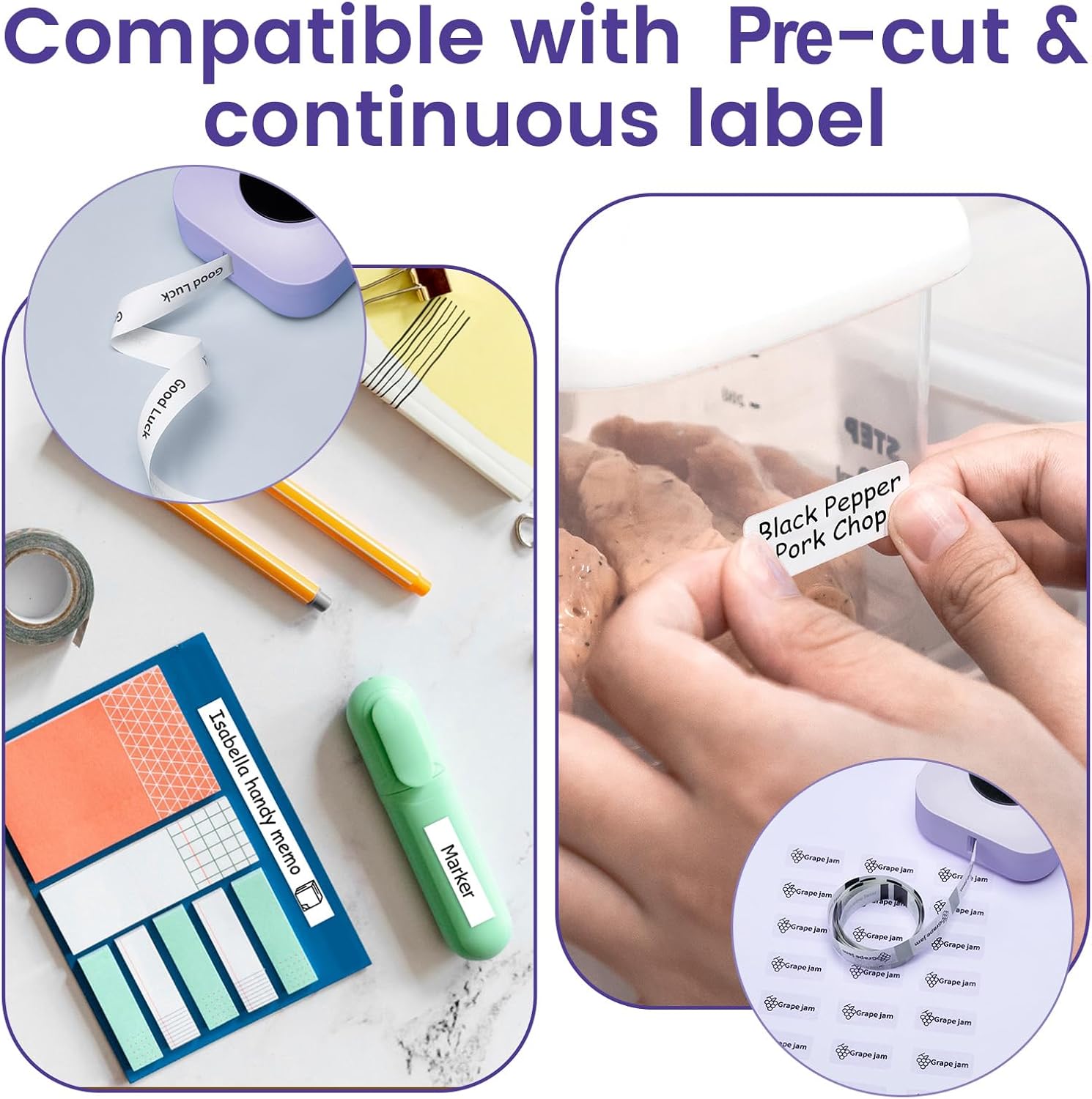 Phomemo Label Maker, D30 Bluetooth Mini Label Maker Machine with Tape