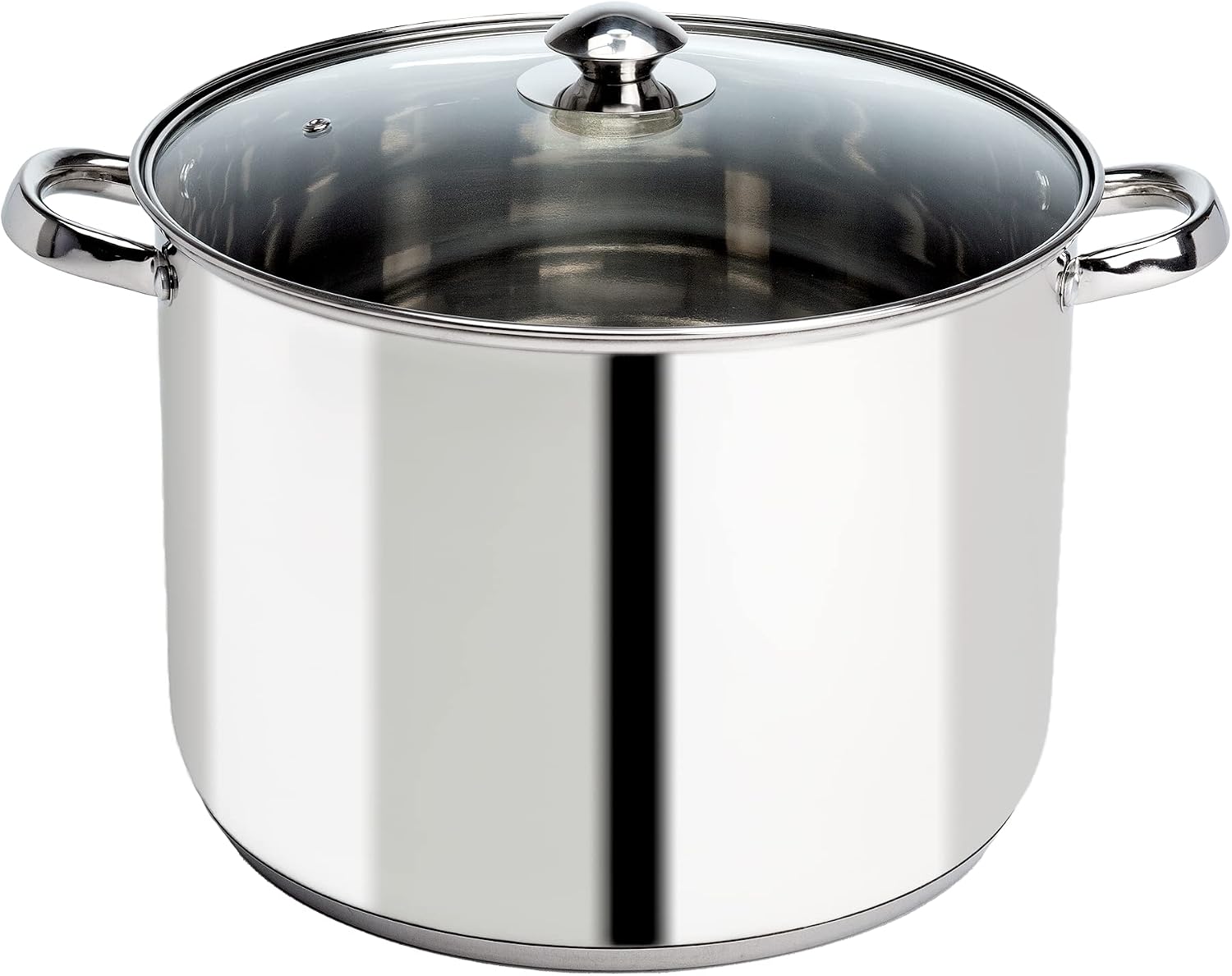 Ecolution Stainless Steel Sauce Pan, Encapsulated Induction Ready Cooking Pot with Glass Lid, Oven Safe, Dishwasher Safe Soup Pot, 2-Quart