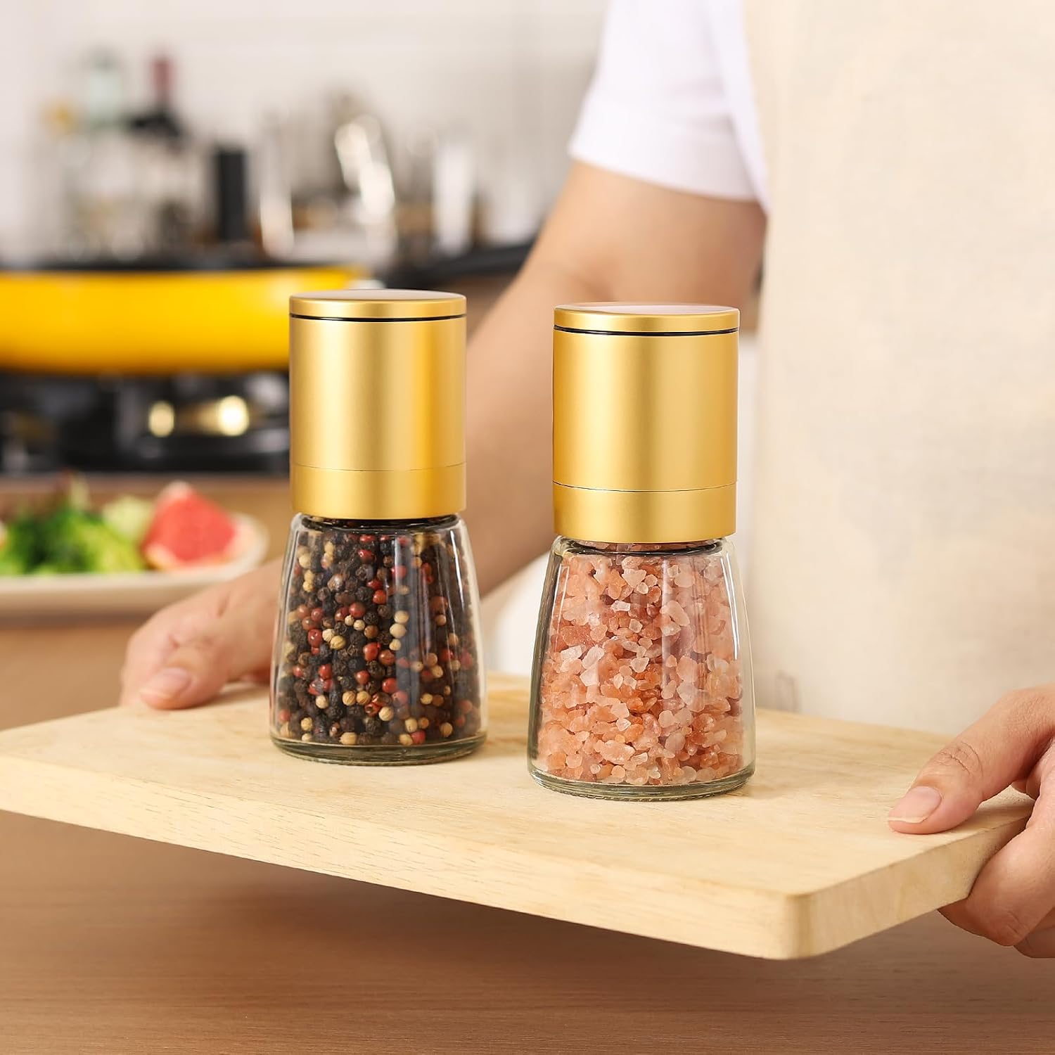 Vucchini Stainless Steel Salt and Pepper Grinder Set Manual