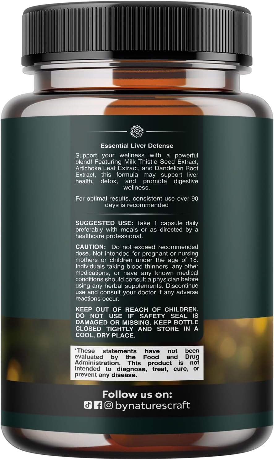 Liver Support Milk Thistle Supplement for Liver Cleanse Detox & Repair - Advanced Milk Thistle and Dandelion Root Supplement with Artichoke Extract