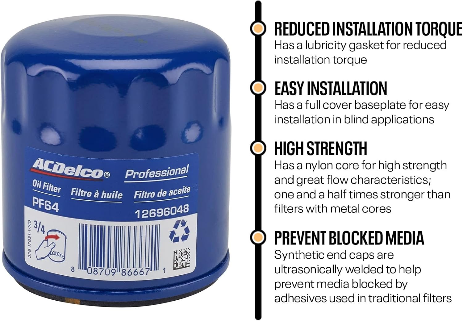 Mobil 1 0W40 6 Quart Oil/ACDelco PF64 Filter Change Kit